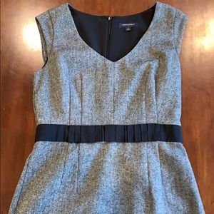 Banana Republic work dress grey with black